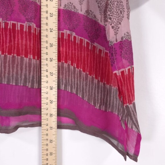 AMAYA ALLEGRA 100% SILK GEORGETTE TUNIC
Hand Embroidered & Printed 40 MEDIUM /LG - Picture 9 of 16